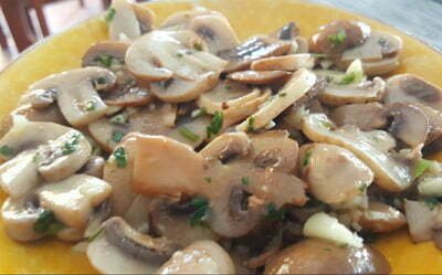 Restaurante Petisqueira Alentejana | Cogumelos Coentrada